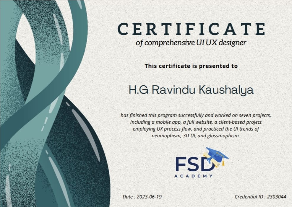 This is an certificate